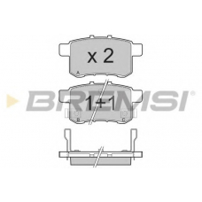 BP3370 BREMSI Комплект тормозных колодок, дисковый тормоз
