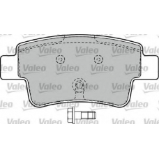 598722 VALEO Комплект тормозных колодок, дисковый тормоз