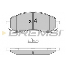 BP3141 BREMSI Комплект тормозных колодок, дисковый тормоз