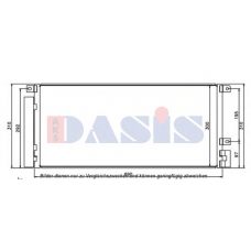 152051N AKS DASIS Конденсатор, кондиционер