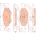GDB1776 TRW Комплект тормозных колодок, дисковый тормоз