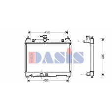 211700N AKS DASIS Радиатор, охлаждение двигателя