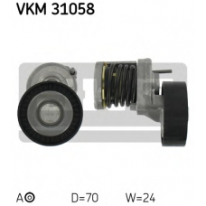 VKM 31058 SKF Натяжной ролик, поликлиновой  ремень