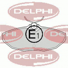 LP1505 DELPHI Комплект тормозных колодок, дисковый тормоз