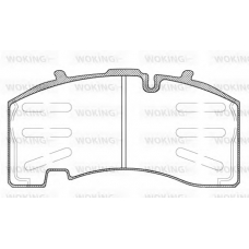 JSA 11743.10 WOKING Комплект тормозных колодок, дисковый тормоз