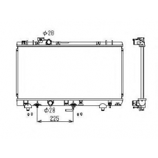 53349 NRF Радиатор, охлаждение двигателя