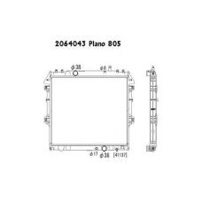 2064043 ORDONEZ Радиатор, охлаждение двигателя