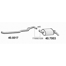 40.5017 ASSO Труба выхлопного газа