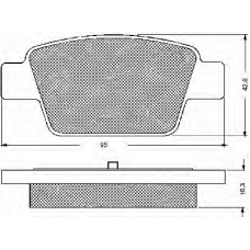 10593 BSF Комплект тормозных колодок, дисковый тормоз