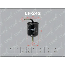LF-242 LYNX Фильтр топливный