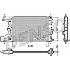 DRM20005 DENSO Радиатор, охлаждение двигателя