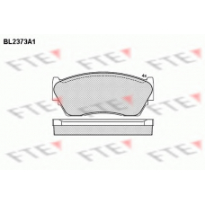 BL2373A1 FTE Комплект тормозных колодок, дисковый тормоз