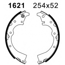 01621 BSF Комплект тормозных колодок