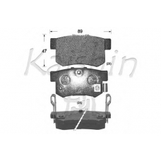 D5056 KAISHIN Комплект тормозных колодок, дисковый тормоз