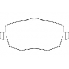 MDB2656 MINTEX Комплект тормозных колодок, дисковый тормоз