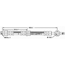 FBH6818 FIRST LINE Тормозной шланг