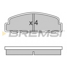 BP2329 BREMSI Комплект тормозных колодок, дисковый тормоз