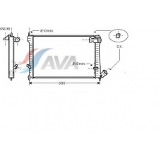 CN2165 AVA Радиатор, охлаждение двигателя