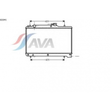 SZ2041 AVA Радиатор, охлаждение двигателя