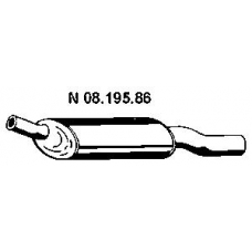 08.195.86 EBERSPACHER Глушитель выхлопных газов конечный