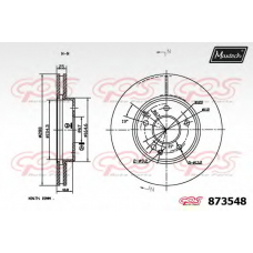 873548.6980 MAXTECH Тормозной диск