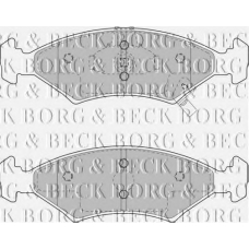 BBP1865 BORG & BECK Комплект тормозных колодок, дисковый тормоз