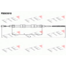 FBS03018 FTE Трос, стояночная тормозная система