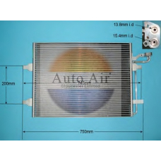 16-0012 AUTO AIR GLOUCESTER Конденсатор, кондиционер