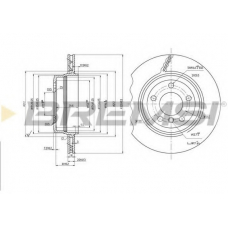 DBB297V BREMSI Тормозной диск