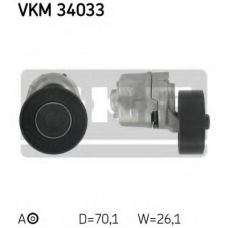VKM 34033 SKF Натяжной ролик, поликлиновой  ремень