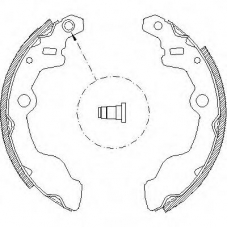 Z4050.00 WOKING Комплект тормозных колодок