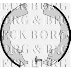 BBS6018 BORG & BECK Комплект тормозных колодок