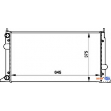 8MK 376 720-481 HELLA Радиатор, охлаждение двигателя