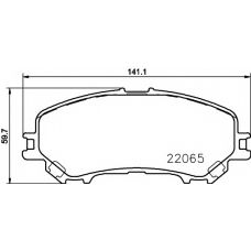 8DB 355 021-691 HELLA PAGID Комплект тормозных колодок, дисковый тормоз