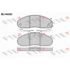 BL1442A2 FTE Комплект тормозных колодок, дисковый тормоз