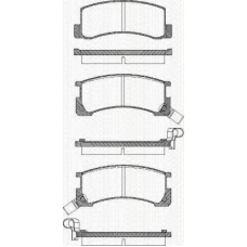 8110 13954 TRISCAN Комплект тормозных колодок, дисковый тормоз