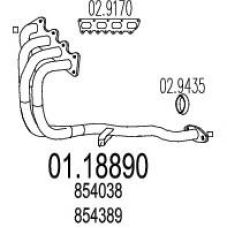01.18890 MTS Труба выхлопного газа
