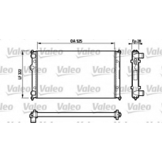 732317 VALEO Радиатор, охлаждение двигателя