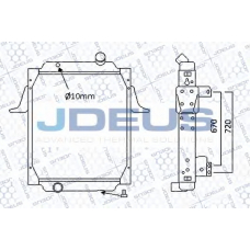 123M02 JDEUS Радиатор, охлаждение двигателя