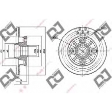 BD1104 DJ PARTS Тормозной диск