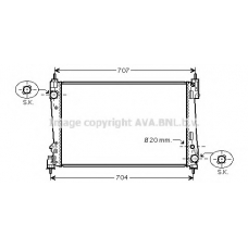 FTA2401 AVA Радиатор, охлаждение двигателя