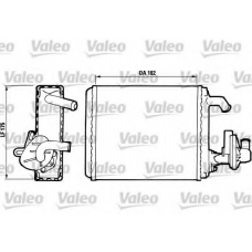 811065 VALEO Теплообменник, отопление салона