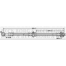 BBH7161 BORG & BECK Тормозной шланг