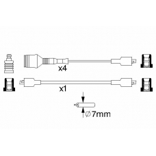 0 986 356 823 BOSCH Комплект проводов зажигания