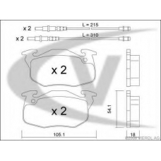 V42-4101 VEMO/VAICO Комплект тормозных колодок, дисковый тормоз