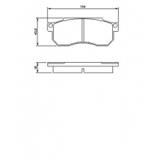 0 986 490 050 BOSCH Комплект тормозных колодок, дисковый тормоз