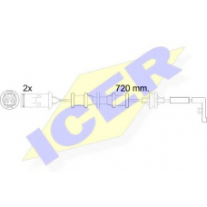 610444 E C ICER Сигнализатор, износ тормозных колодок