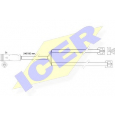 610335 E C ICER Сигнализатор, износ тормозных колодок