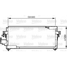 814275 VALEO Конденсатор, кондиционер