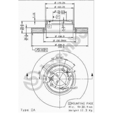 09.6913.11 BREMBO Тормозной диск